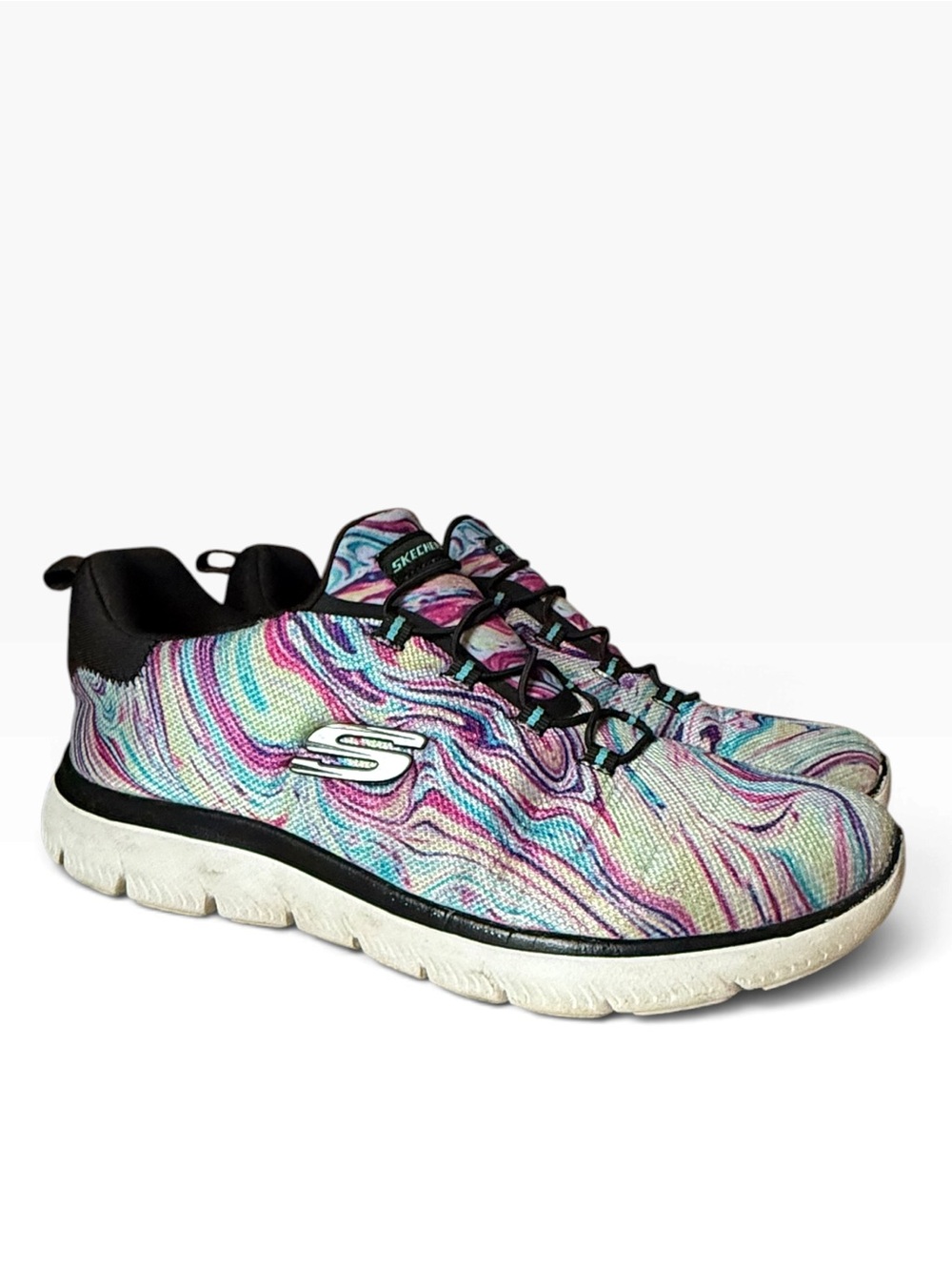 Skechers Summits Brilliant Dreamer Sneakers Slip On Women’s Memory Form Size 7.5